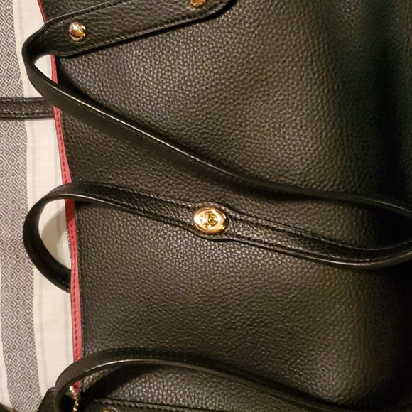 Black Coach Tote - Picture 3 of 12